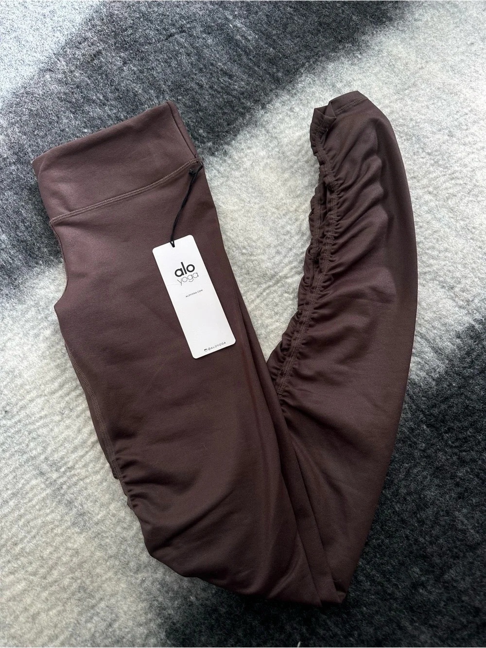 ALO Yoga Kids Chocolate Brown High-Waist Leggings